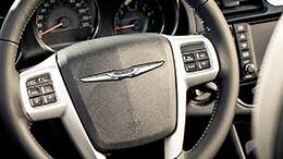 2014 Chrysler 200 Convertible Limited leather wrapp steering wheel with audio