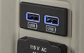 Rear Seat Compartment with Two USBs and an HDMI Port