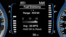 2015 Chrysler 200LX fuel economy gauge