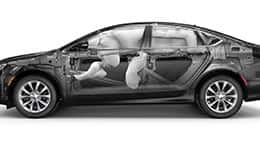 2015 Chrysler 200LX cutaway showing airbags