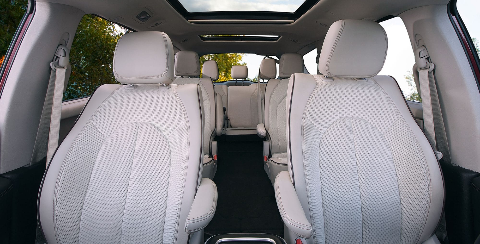 Three rows inside 2018 Chrysler Pacifica