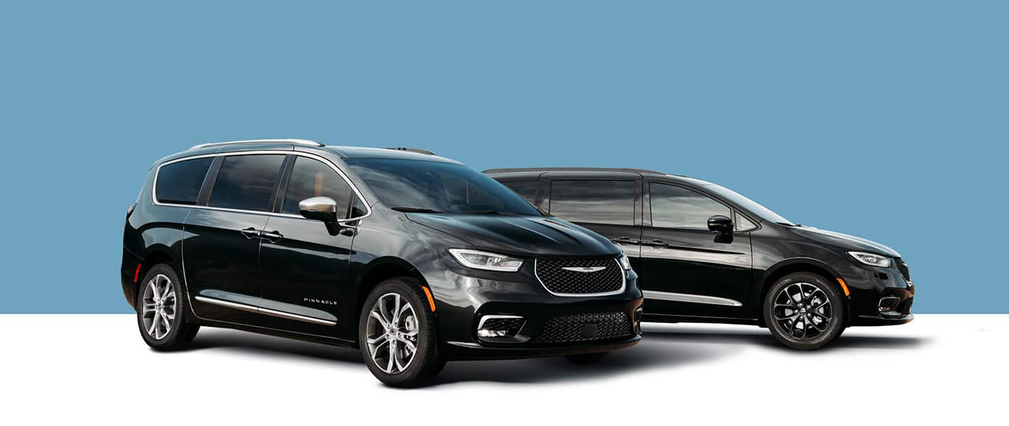 The 2021 Chrysler Pacifica Pinnacle and 2021 Chrysler Pacifica Limited with the S Appearance Package.