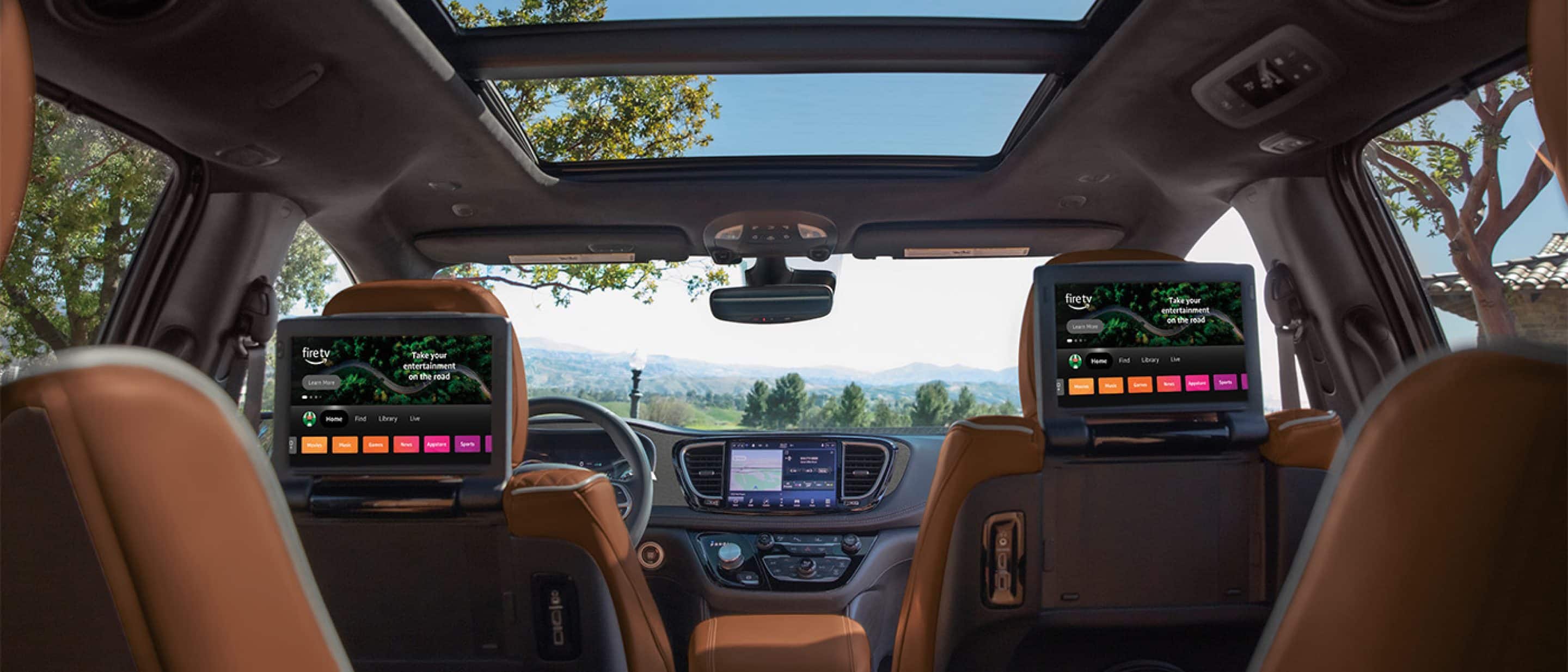 2026 chrysler pacifica phev rear infotainment screens