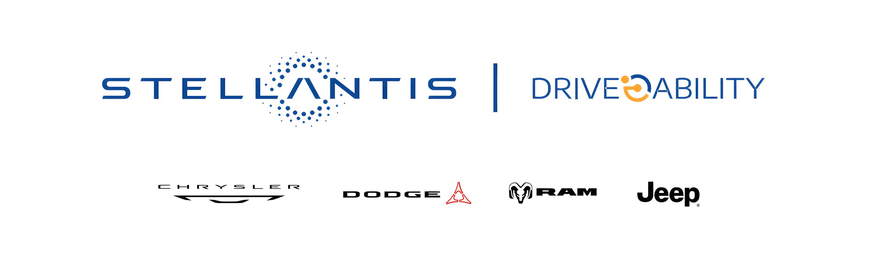 Stellantis brand logos.